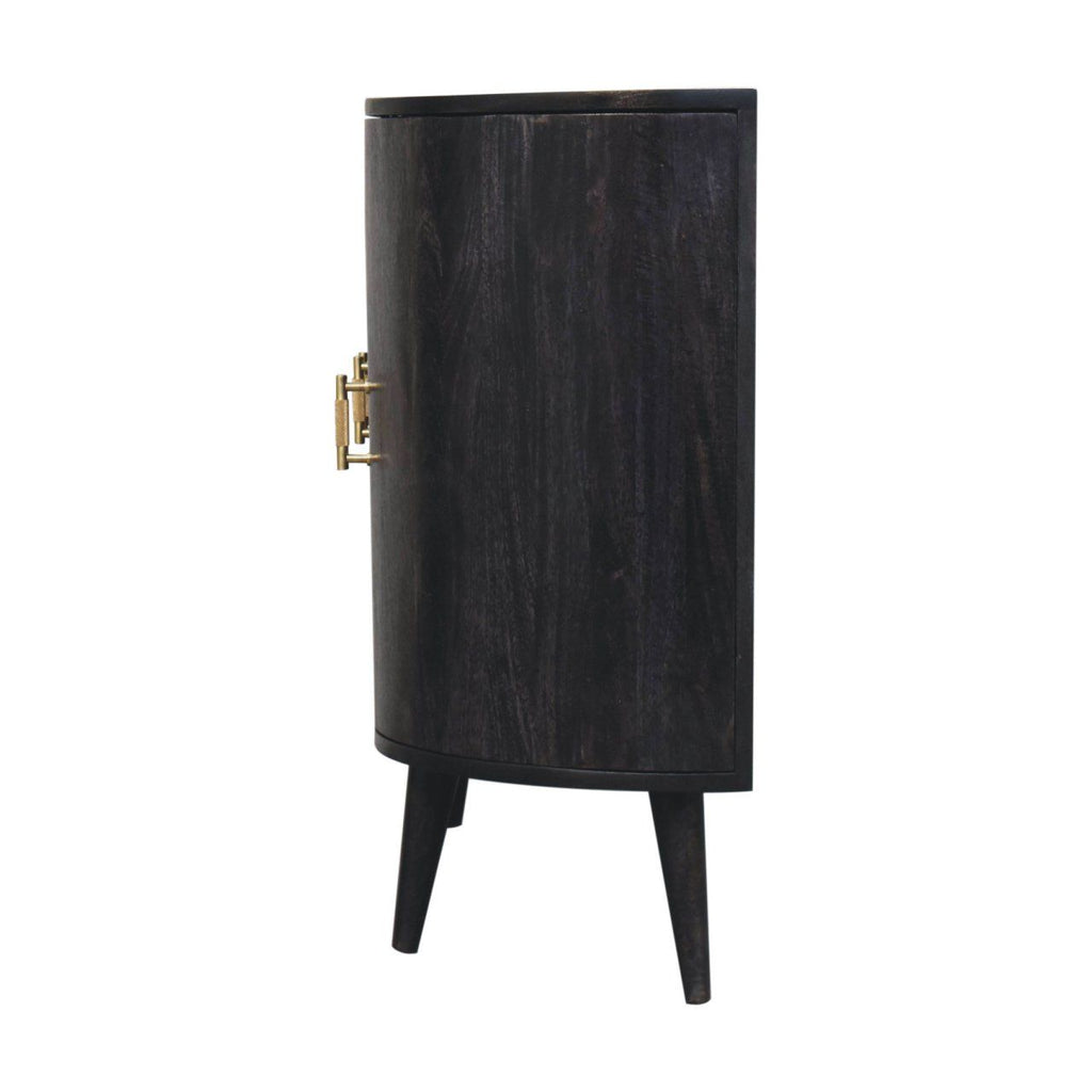 T Bar Quad Cabinet - Ash Black