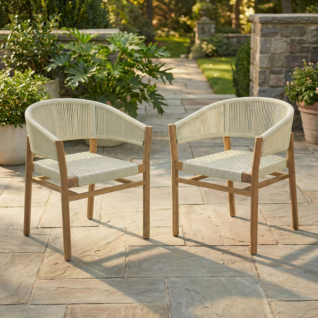 Elegant Outdoor Accent Chair (Set of 2)