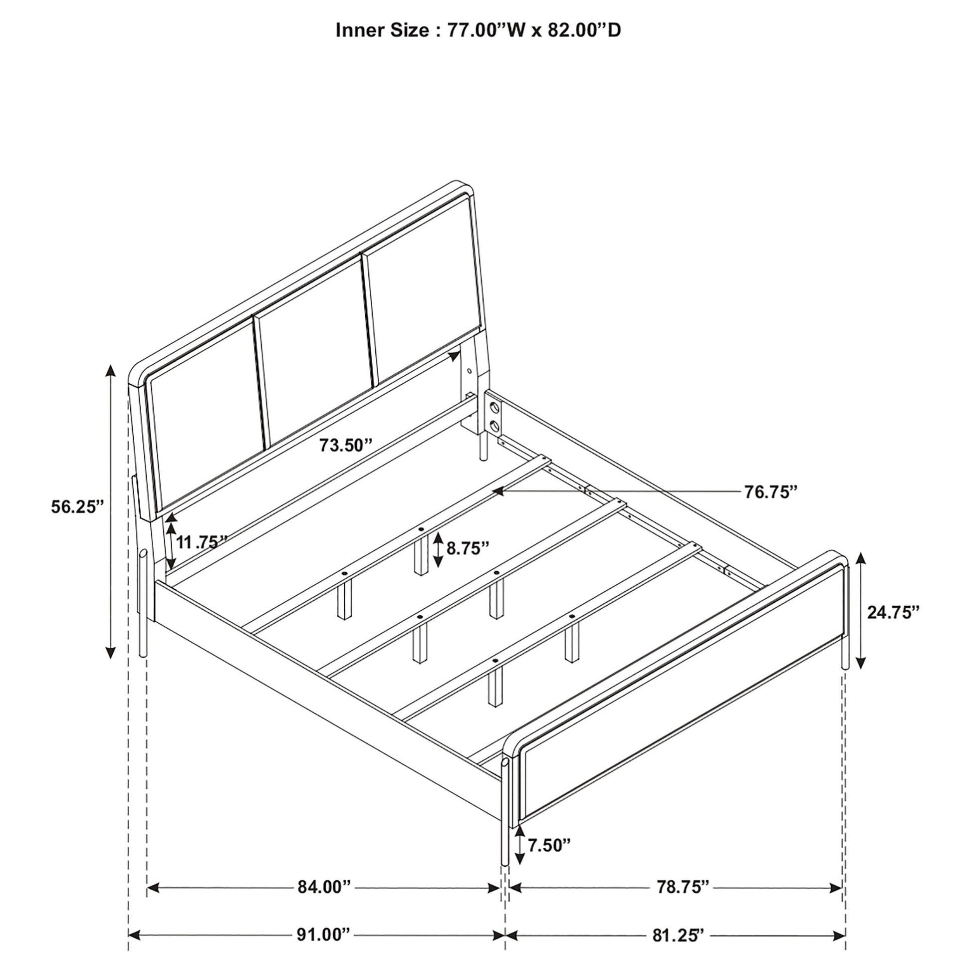 Benson - Eastern King Panel Bed - Sand