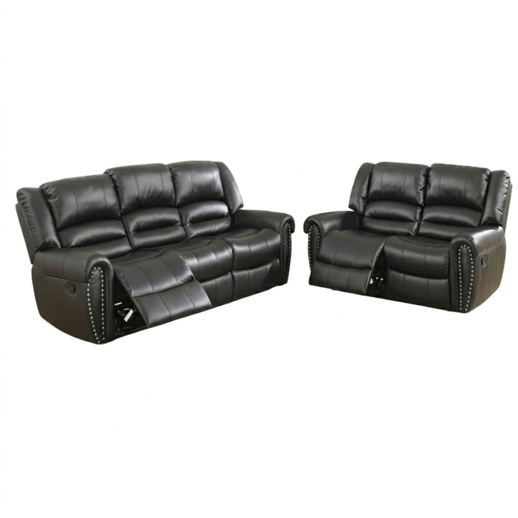 Modern Living Room Set With Nailhead Trim
