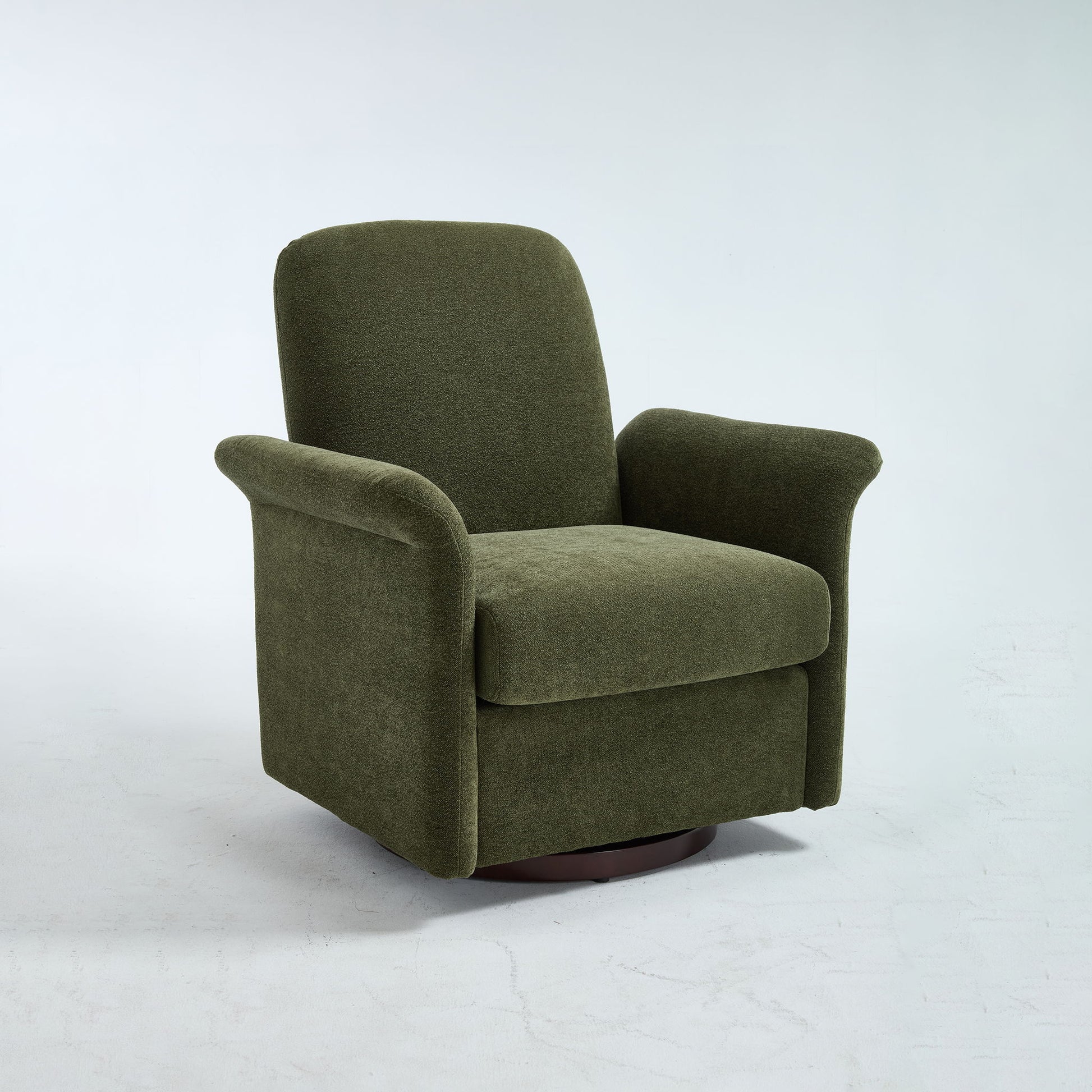 Modern Swivel Barrel Accent Chair With Base