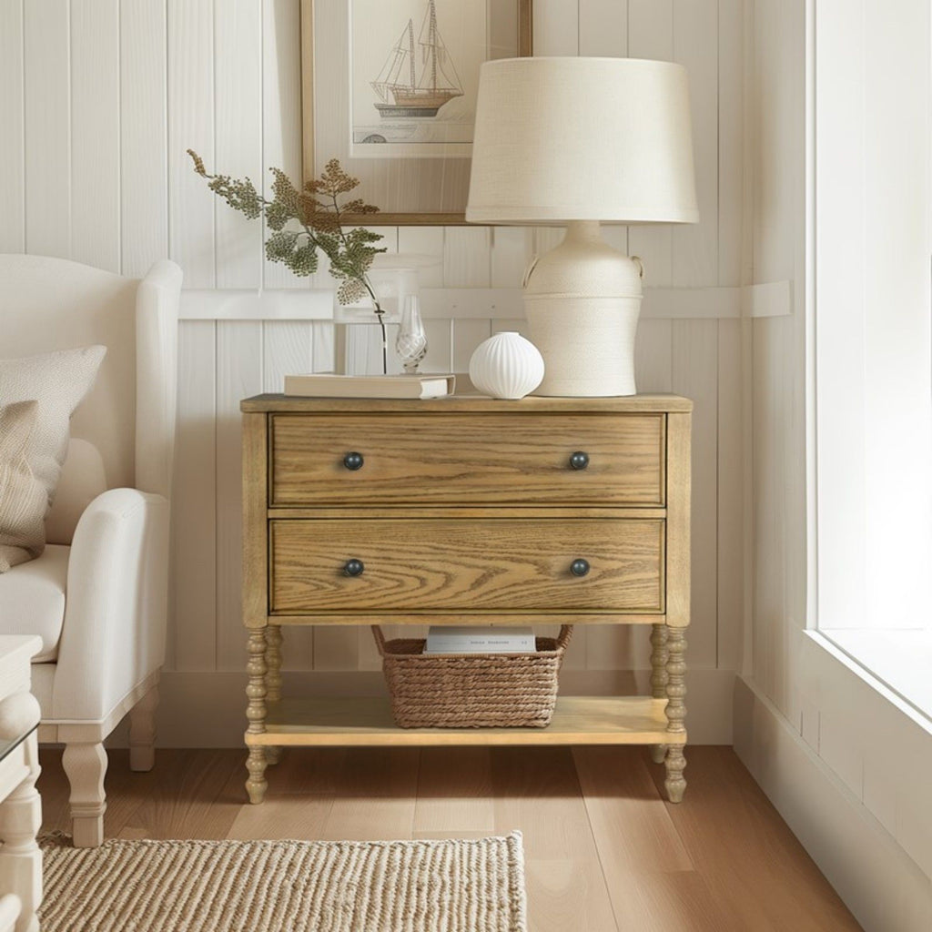 2 Drawer Accent Chest - Natural