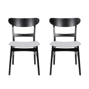 Modern Dining Chairs With Cushioned Seat (Set of 2)