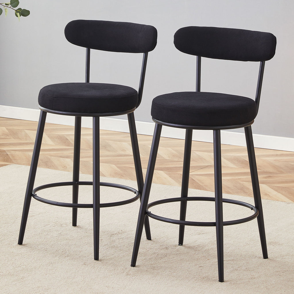 Fashionable Ergonomic High Legged Bar Chairs (Set of 2)