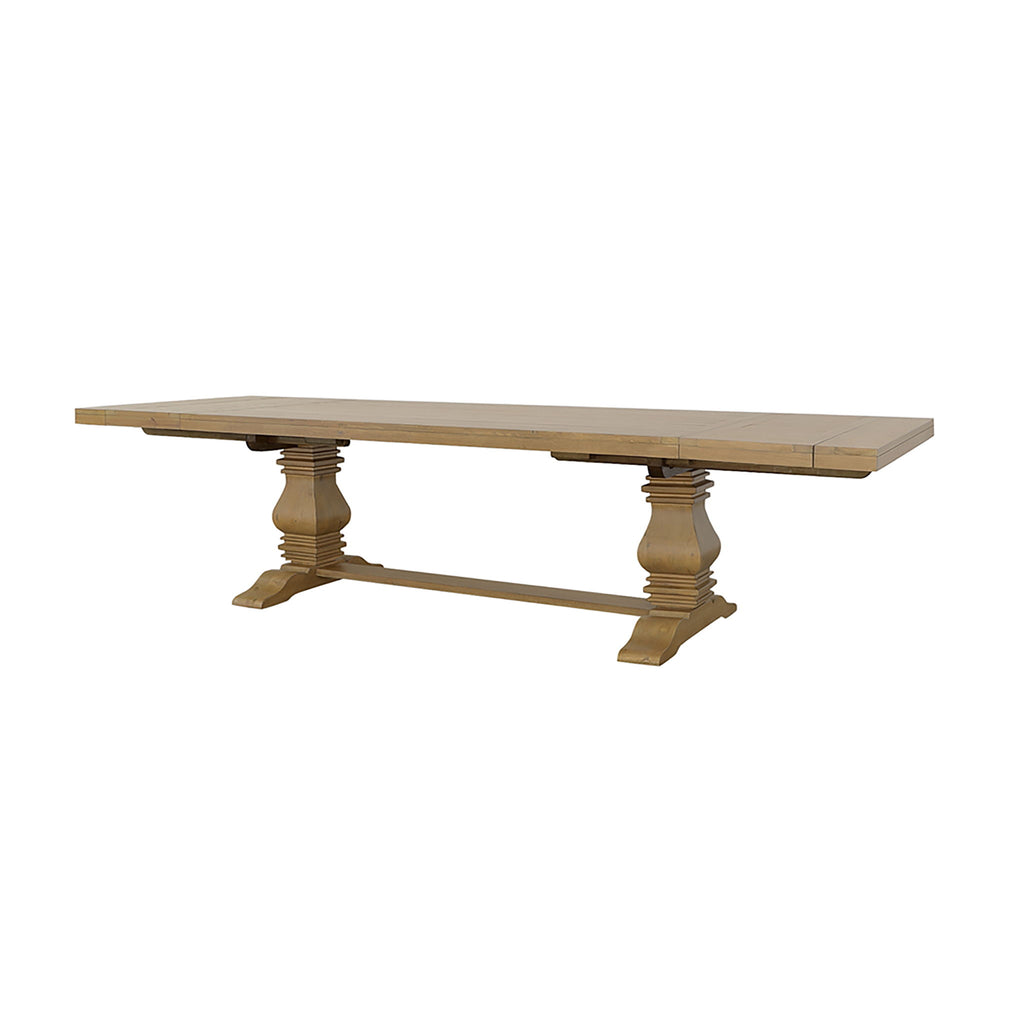 Allende - Extension Dining Table With Double Pedestal Base - Honey