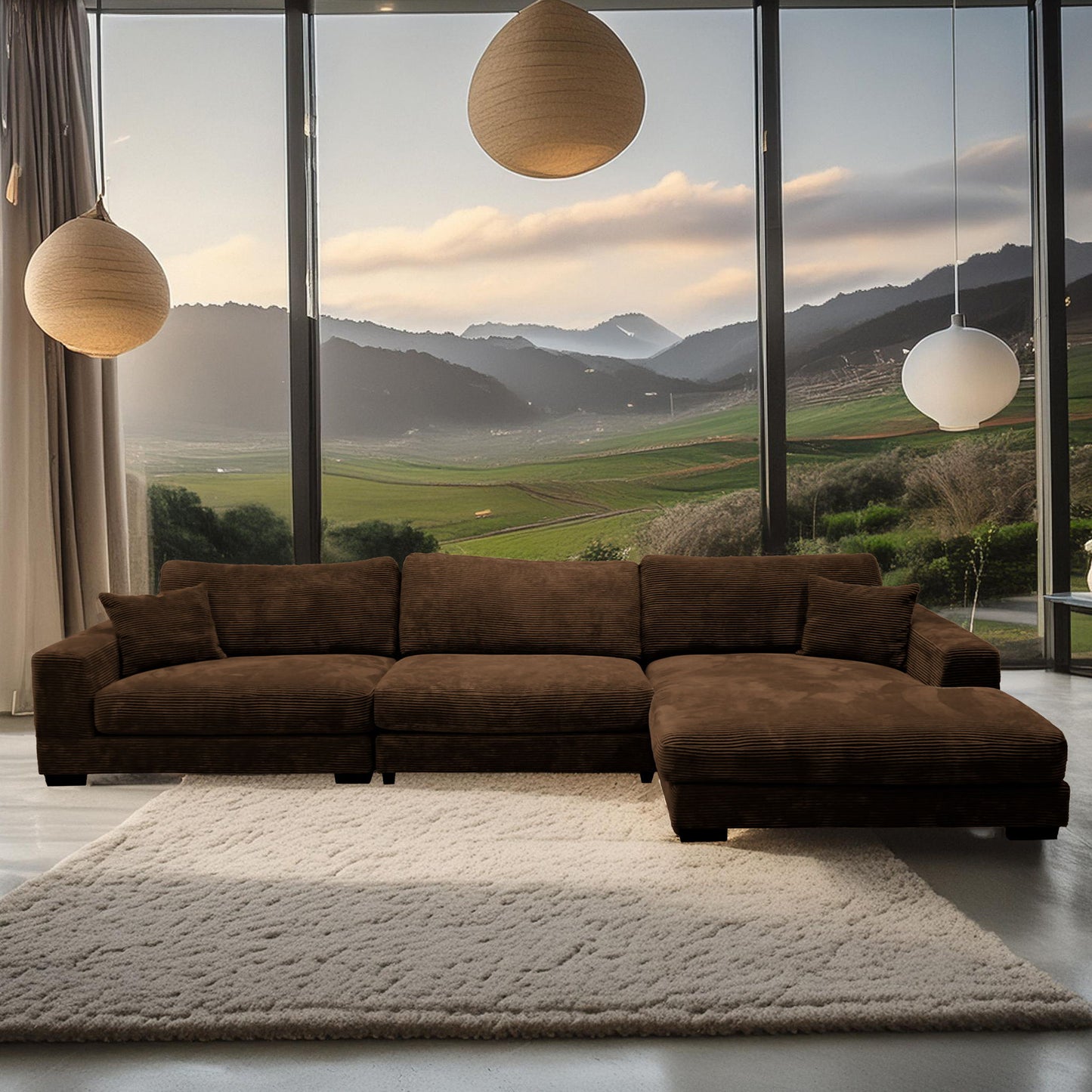 Bella - Corduroy Sectional