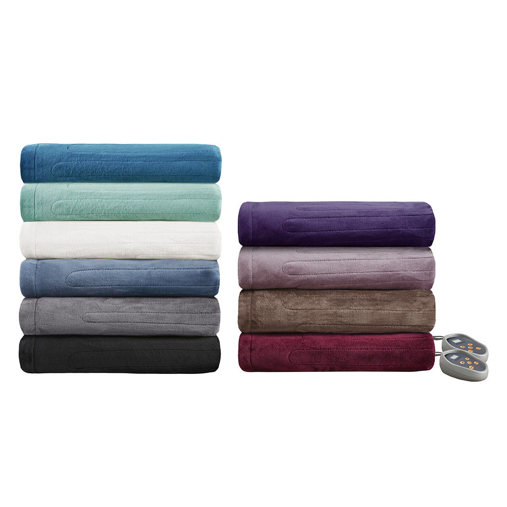 Heated Plush - Blanket - Ivory