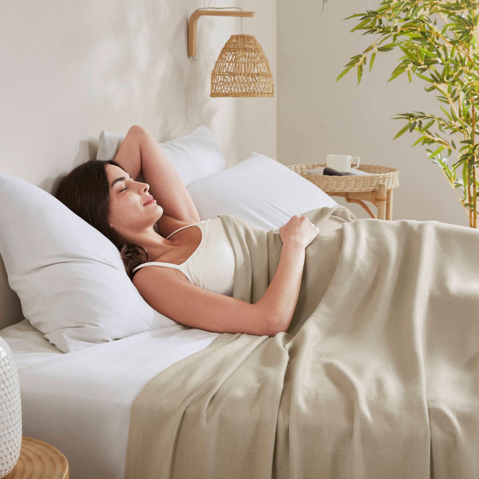 Bamboo Cotton - Twin Rayon From Blanket - Khaki
