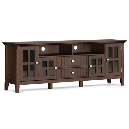 Acadian - 72" Wide TV Media Stand - Brunette Brown