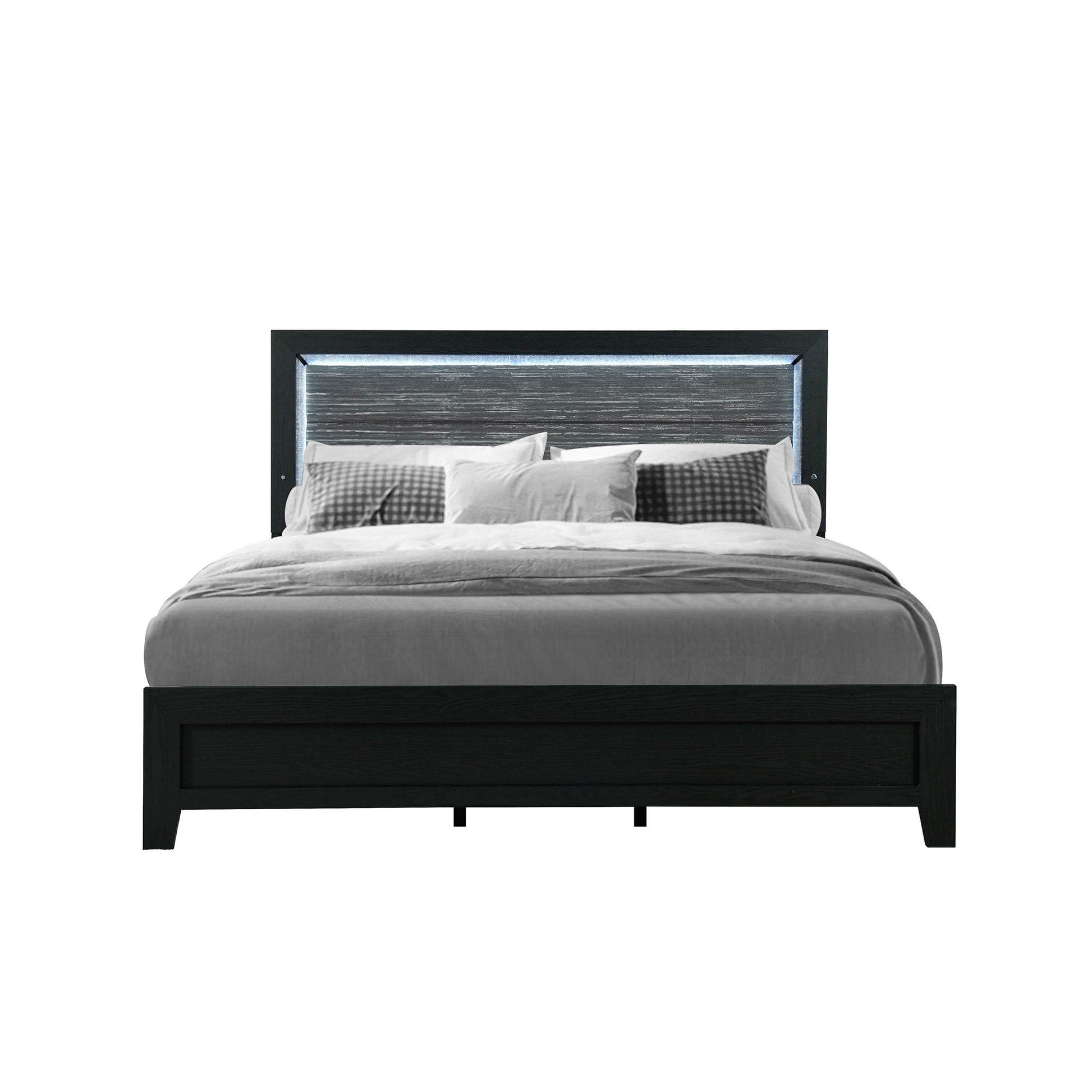 Carlos - 5 Pieces Queen Bedroom Set - Black
