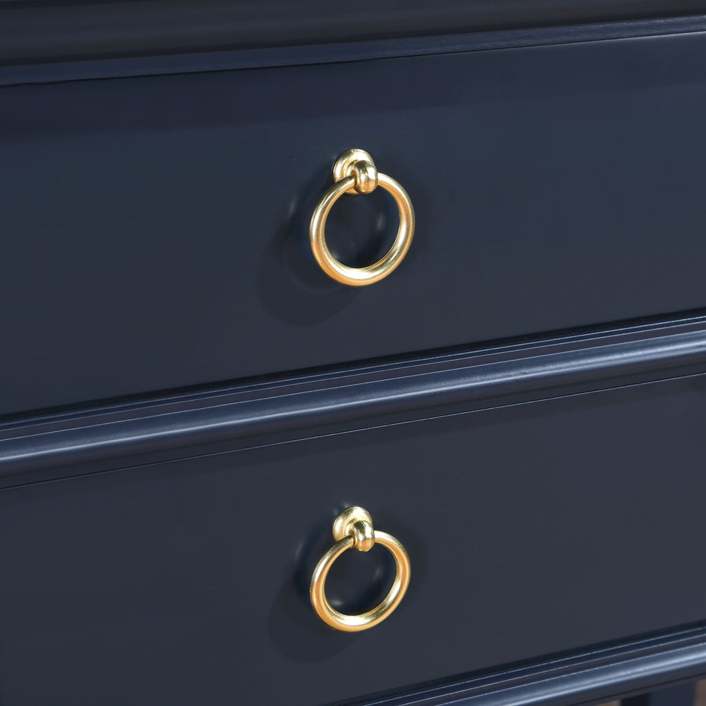 Carmona - 2 Drawer Tray Top Nightstand Pulls