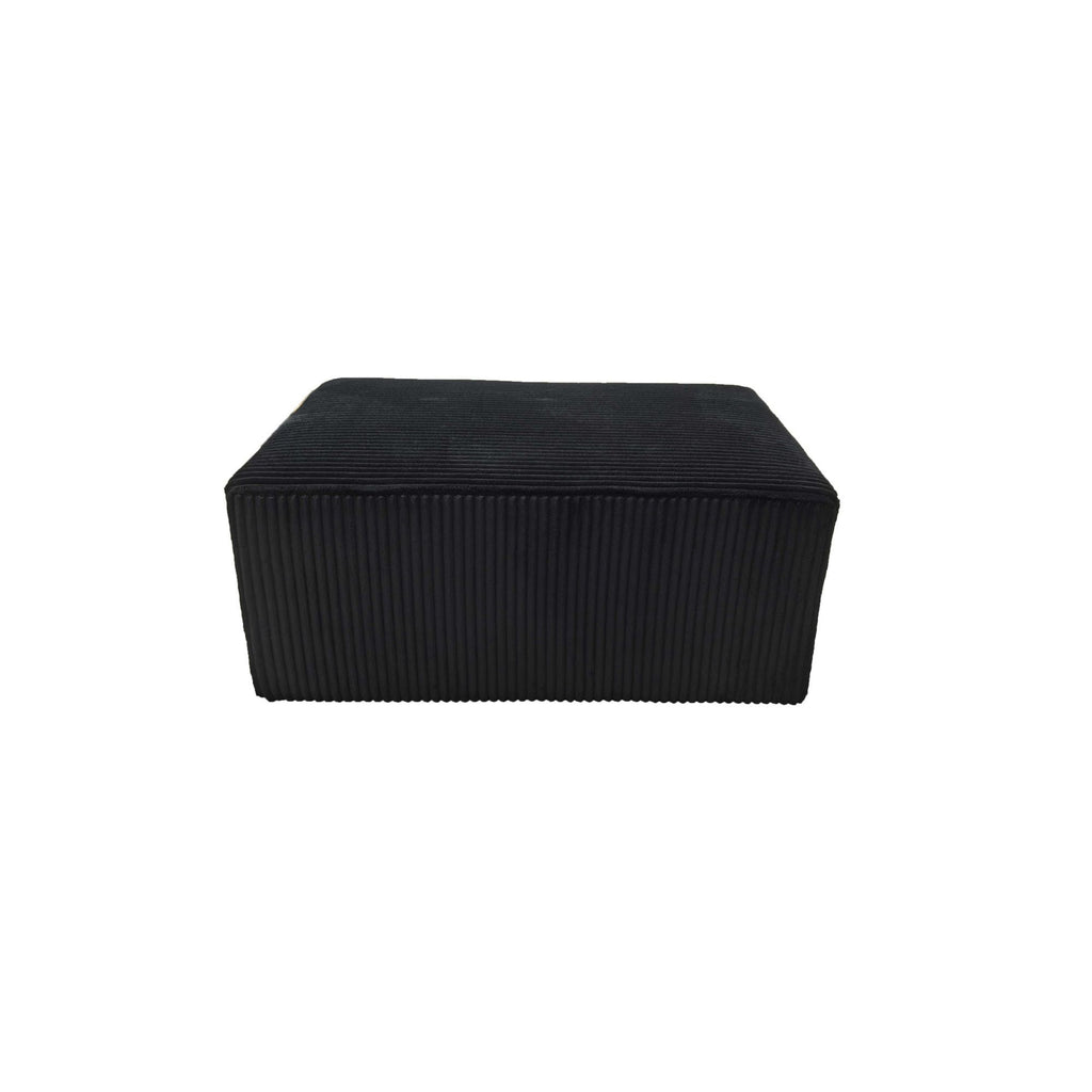 Upholstered Ottoman, Lounge Furniture - Black