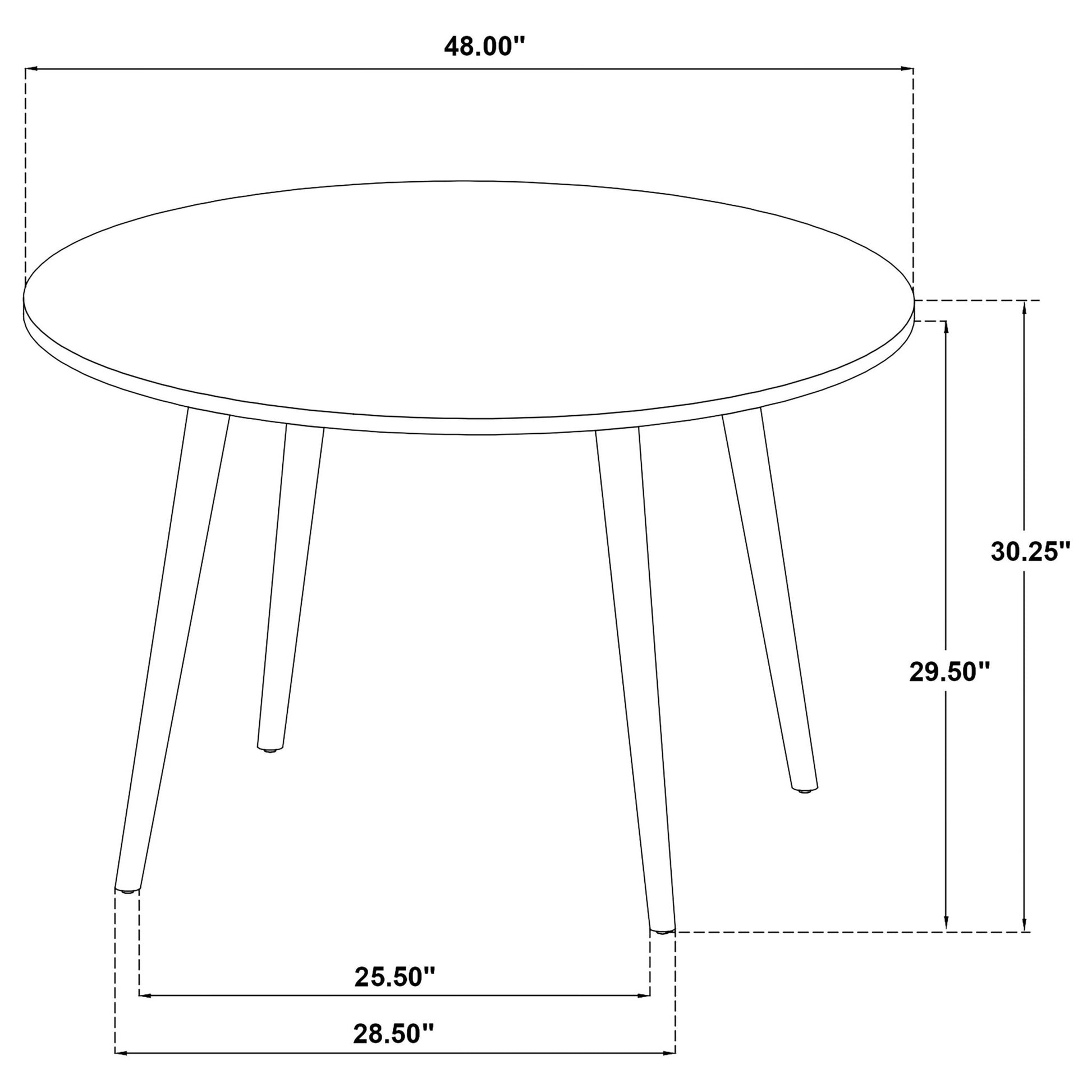 Calloway - Round Dining Table - Brown