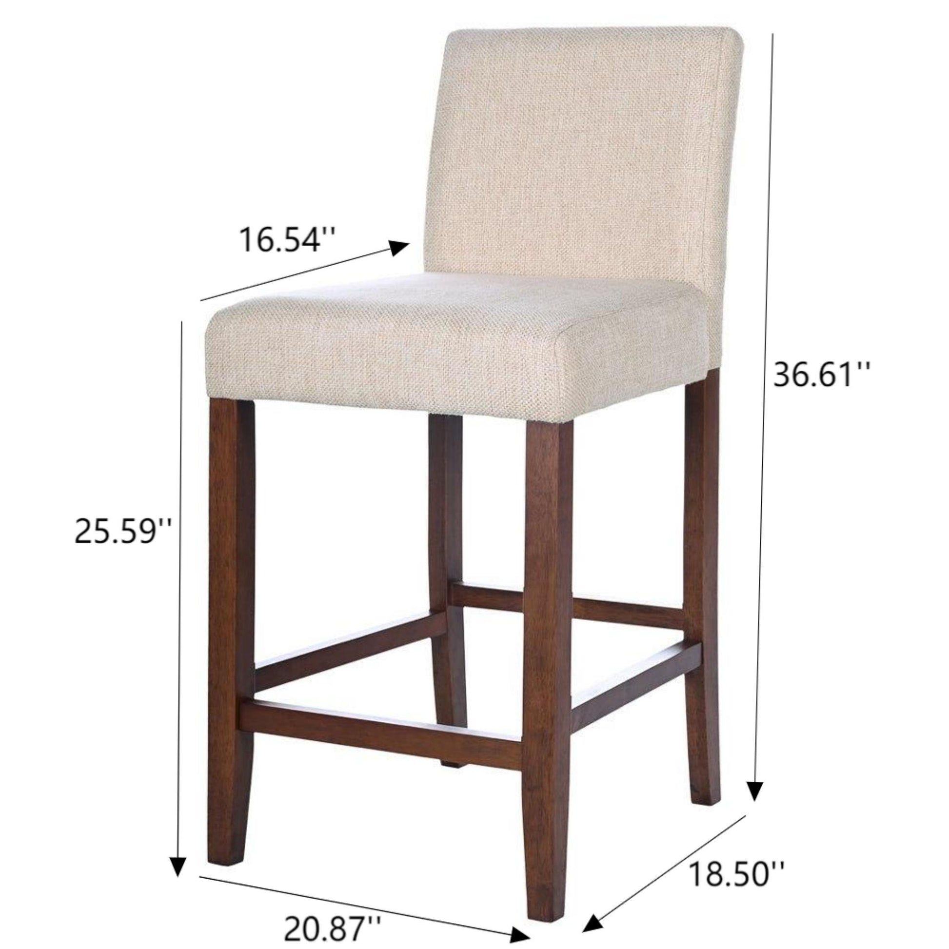 Dorian - Counter Chair (Set of 2) - Beige