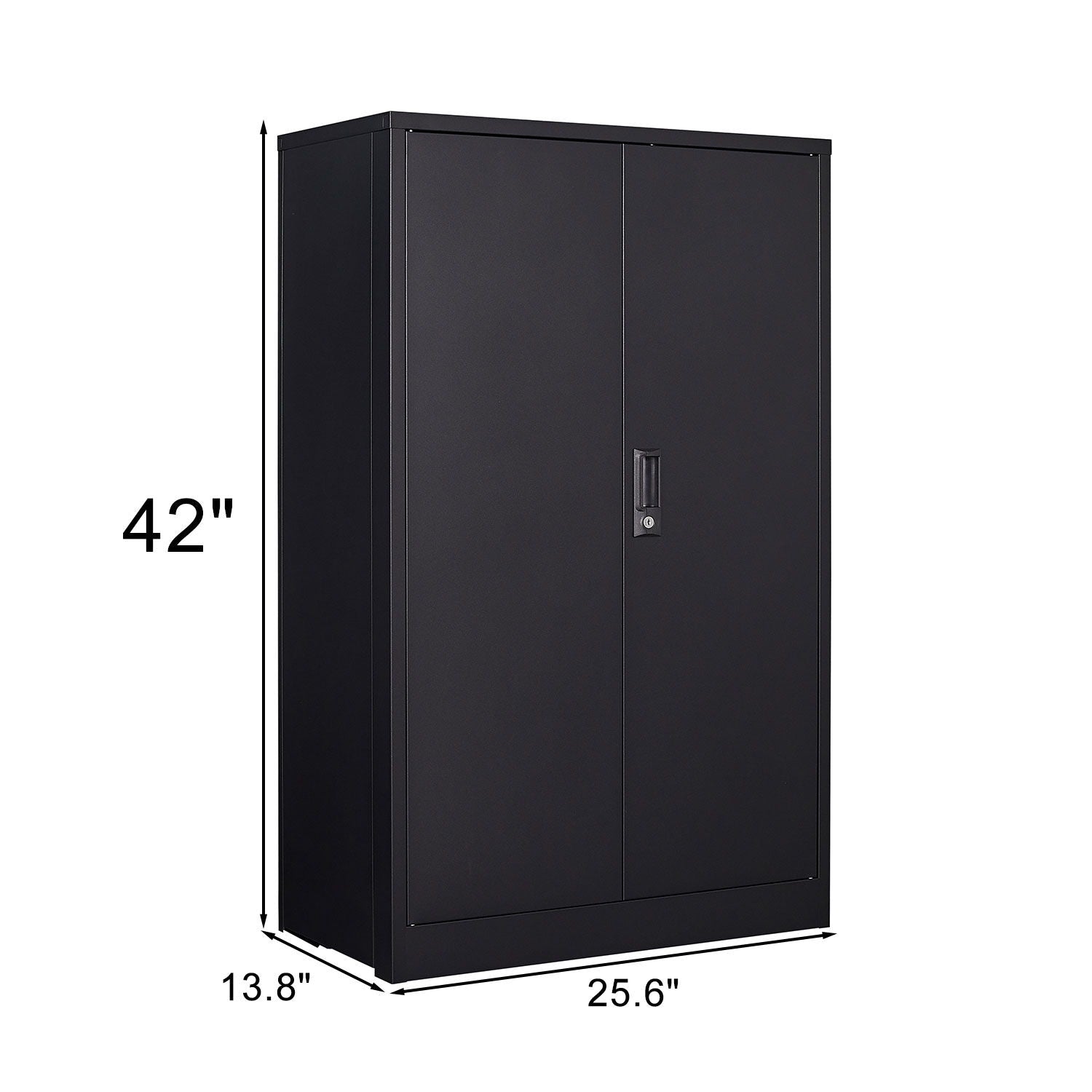 Metal Storage Cabinet With Locking Doors And Adjustable Shelf, Folding Filing Storage Cabinet, Folding Storage Locker Cabinet For Home Office, School, Garage