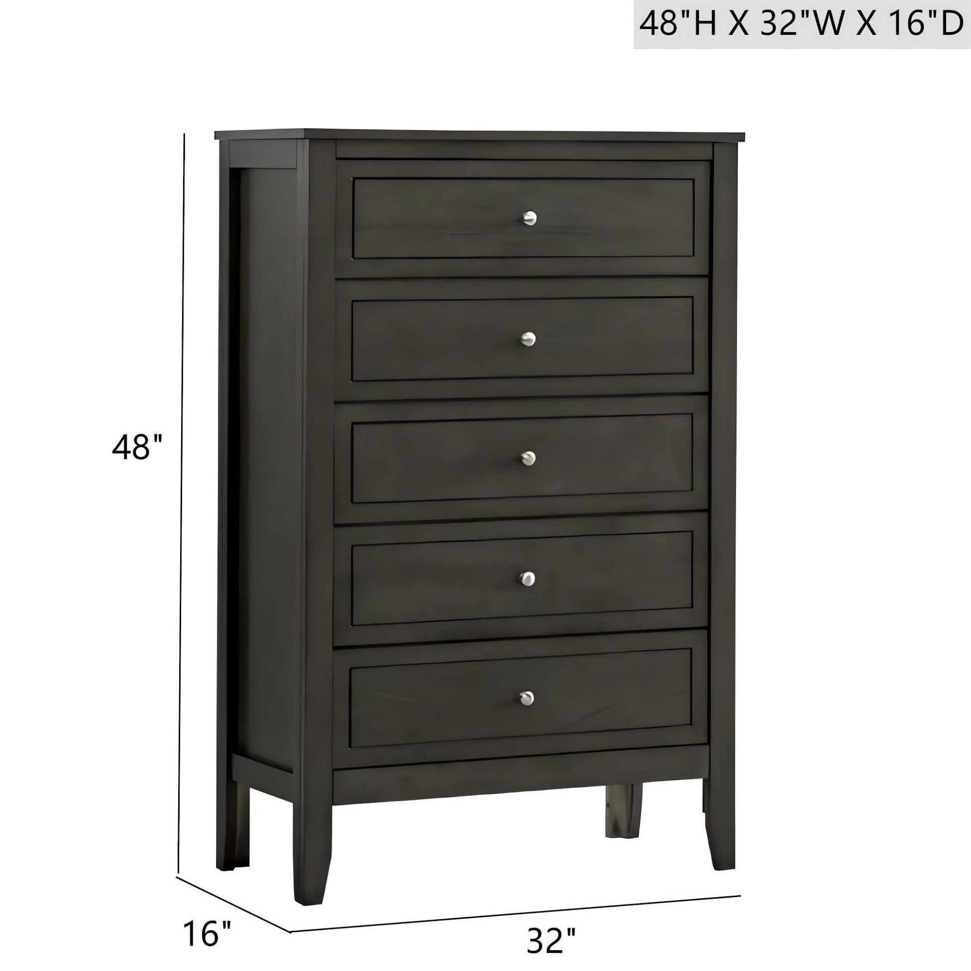 Daniel - Chest, 5 Drawer Storage Unit