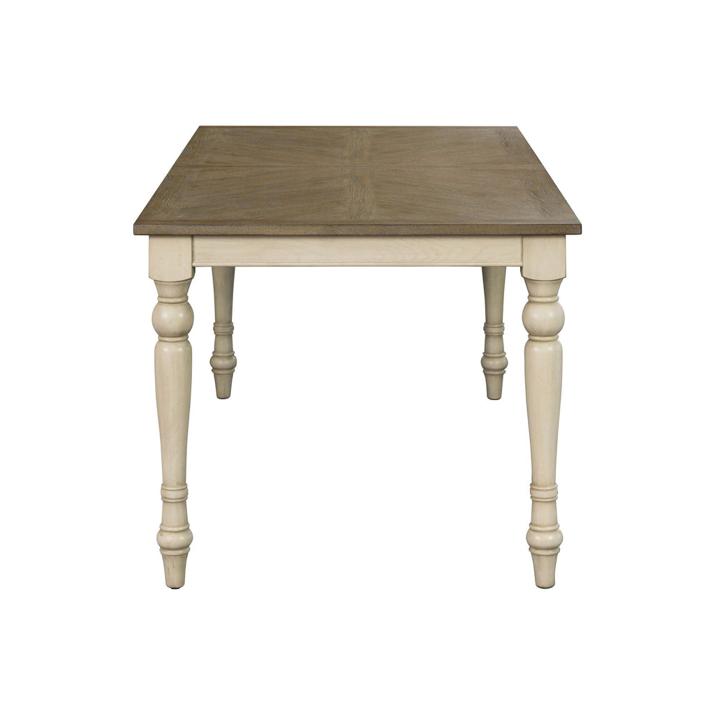 Fiona - 5-Piece Dining Set - Brown / Distressed White