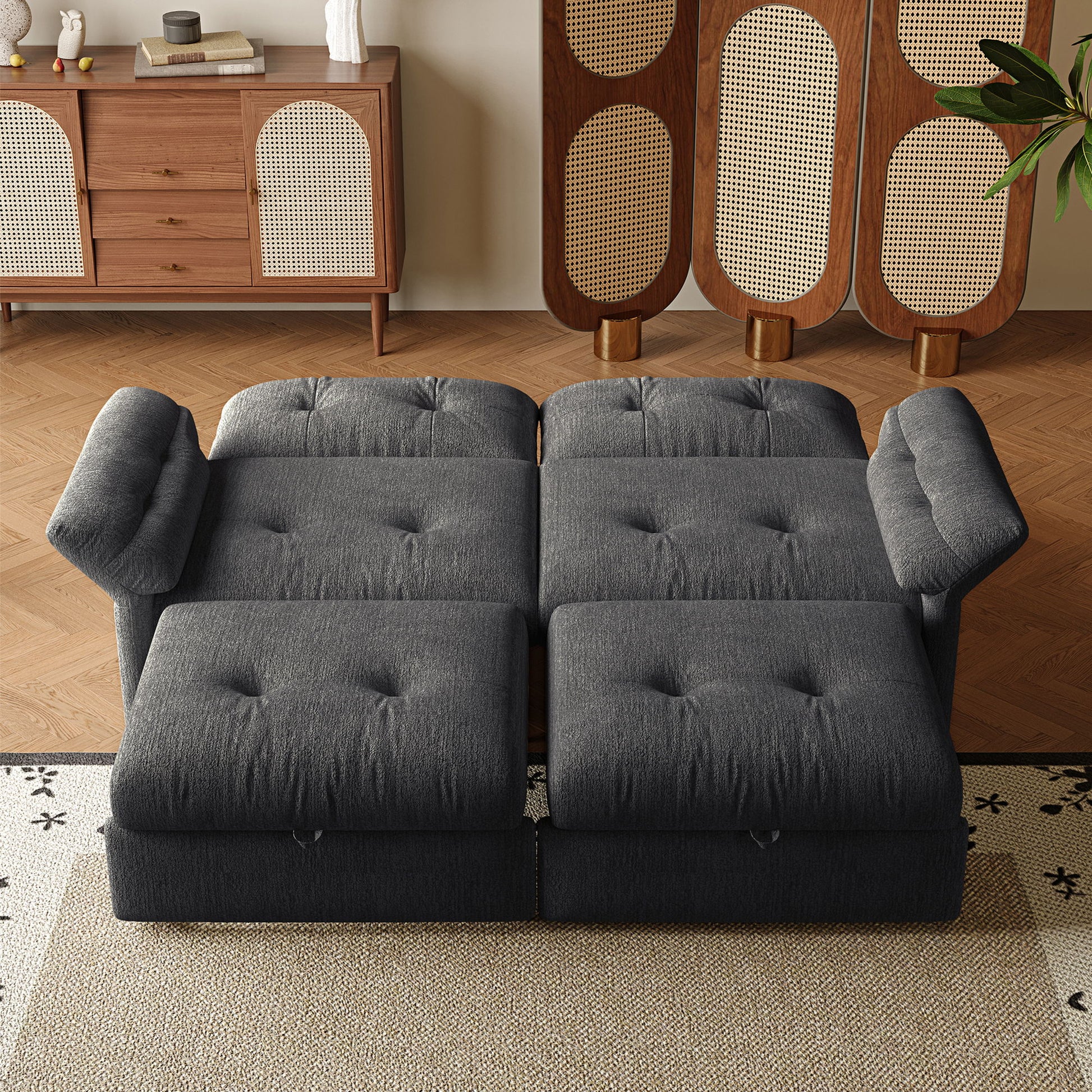 Sofa Bed, 2 In 1 Design For Living Rooms