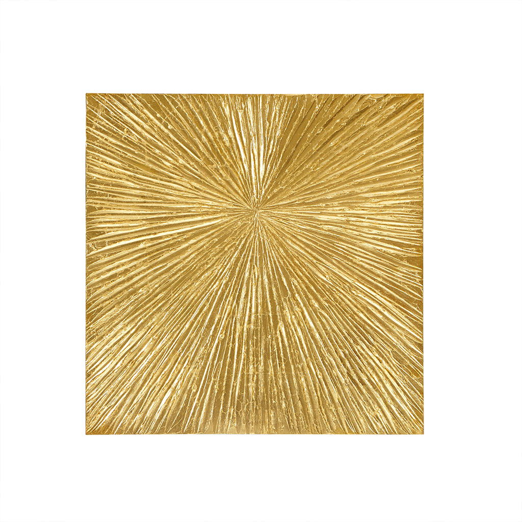 Sunburst - Gold 100% Hand Painted Dimensional Wall Decor - Gold