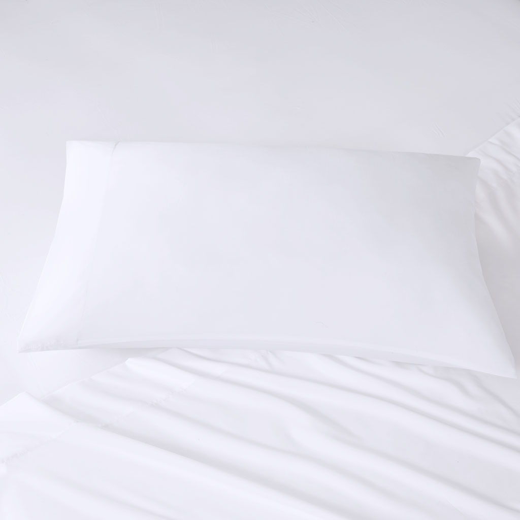 Microfiber - Queen Sheet Set With Side Storage Pockets - White