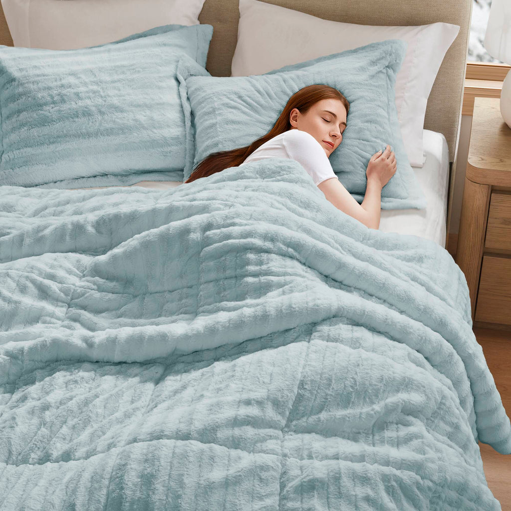 Duke - King Comforter Mini Set - Aqua