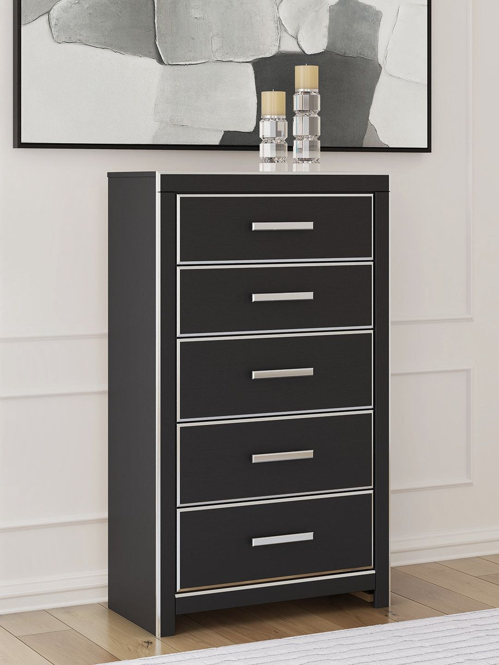 Zuraleus - Five Drawer Chest - Black