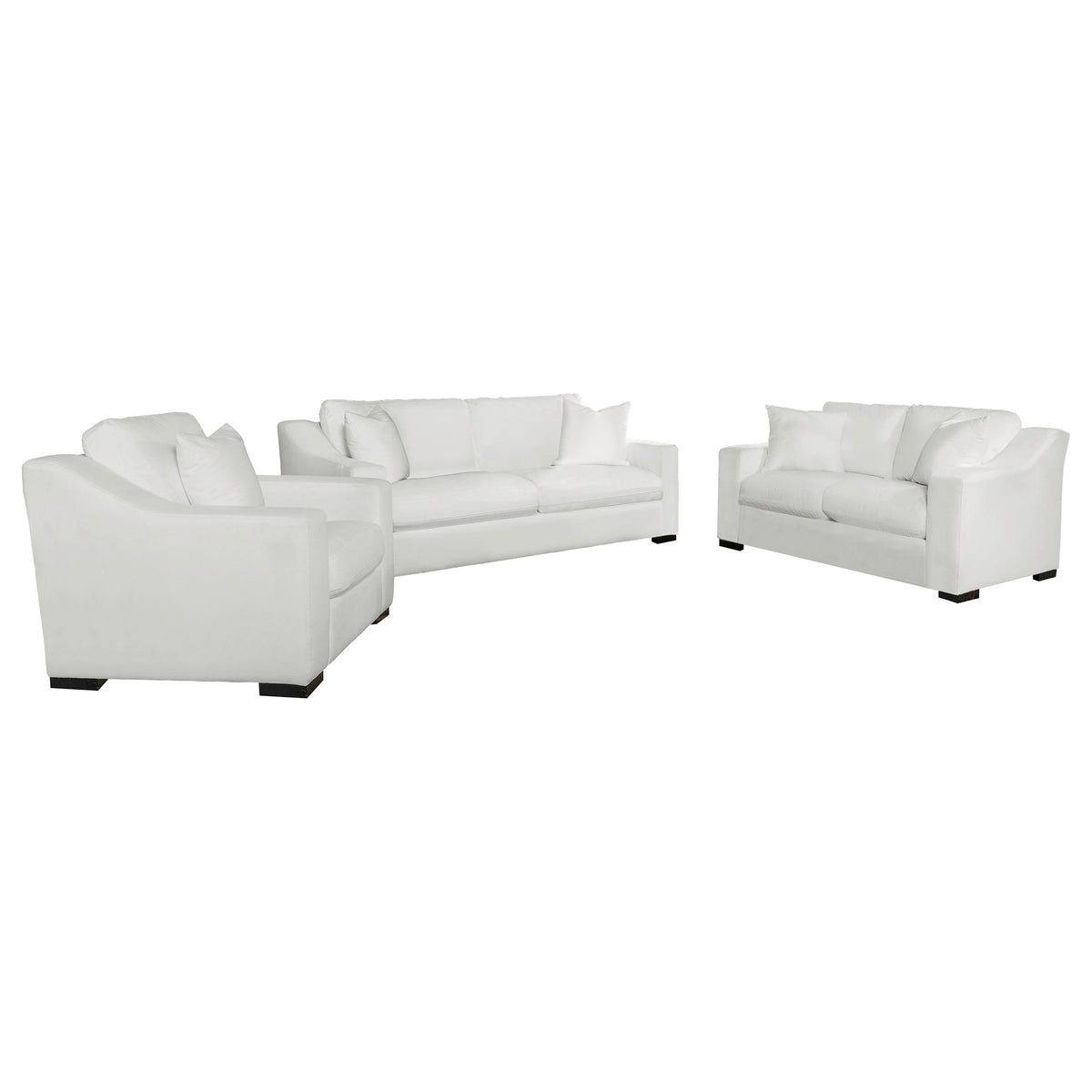 Chelan - Upholstered Track Arm Sofa Set With Curved Arms