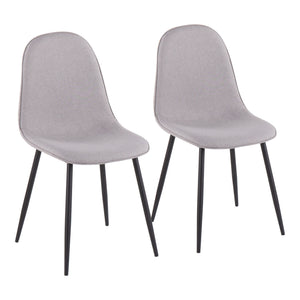 Pebble - Contemporary Chair (Set of 2) - Gray