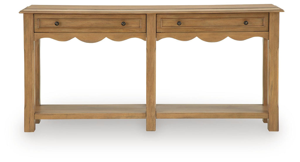Whitmund - Console Sofa Table - Light Brown