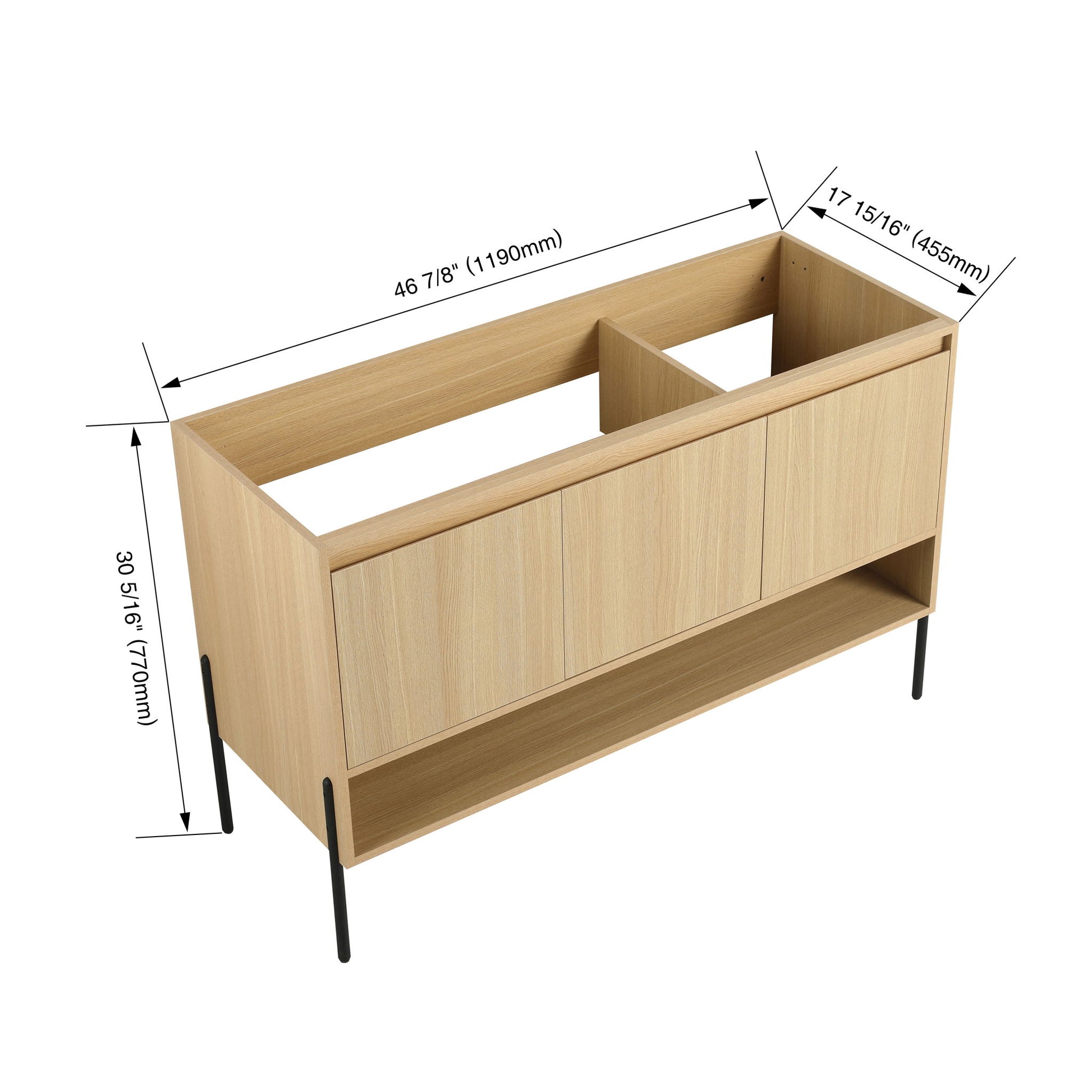 Freestanding Bathroom Vanity & Soft Close Cabinet Doors