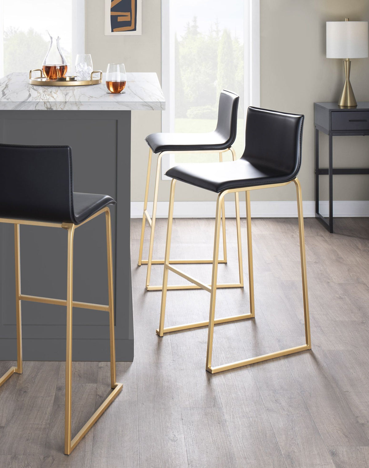 Mara - Contemporary Upholstered Barstool (Set of 2)
