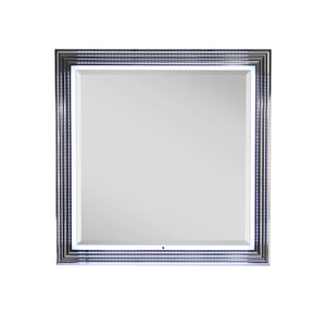 Moon - Smooth Mirror With LED - White