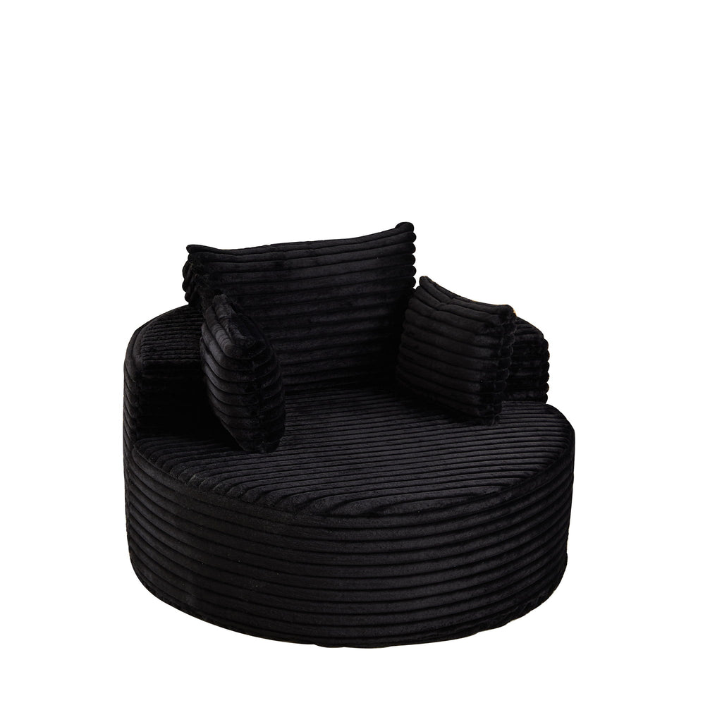 Modern Single Sofa With Backrest Pillow For Living Room