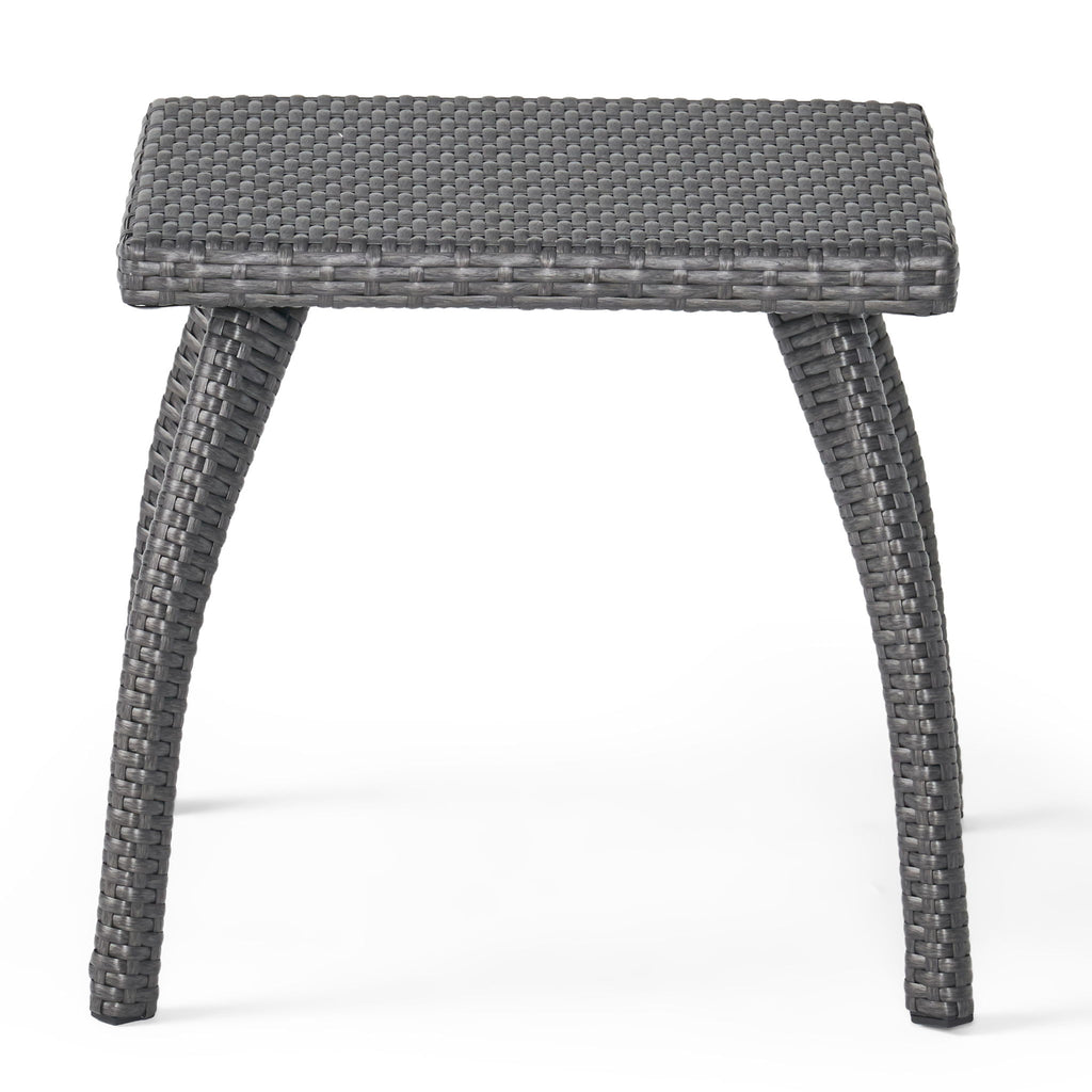 Luminant - Outdoor Side Table With Iron Frame - Gray