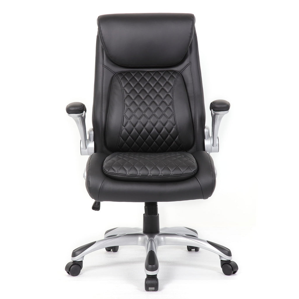High Back Ergonomic Executive Office Chair, Adjustable Height And Lumbar Support For Home & Office - Black