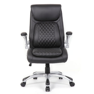 High Back Ergonomic Executive Office Chair, Adjustable Height And Lumbar Support For Home & Office - Black