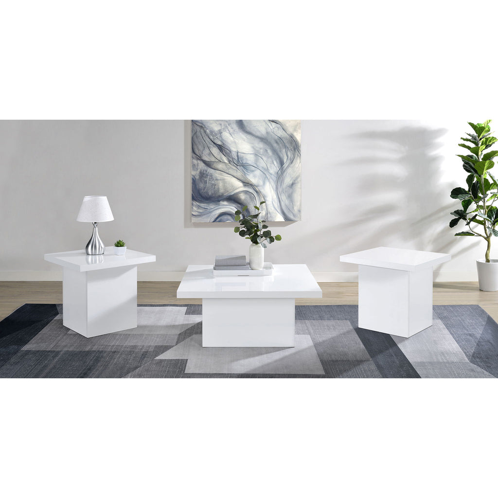 Eldridge - Coffee Table Set With Square Tops