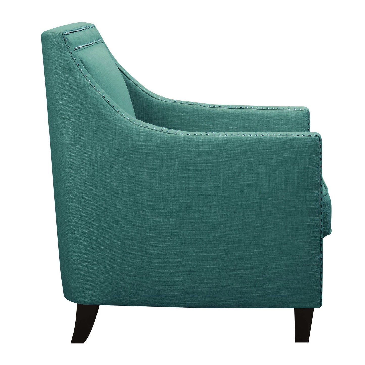 Erica - Chair With Chrome Nails Heirloom - Aqua / Teal