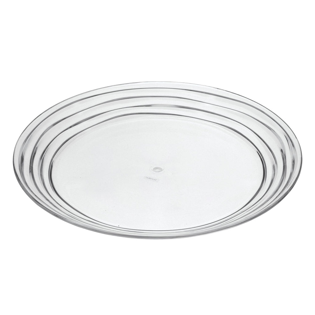 Designer Swirl Acrylic Dinner Plates (Set of 4)