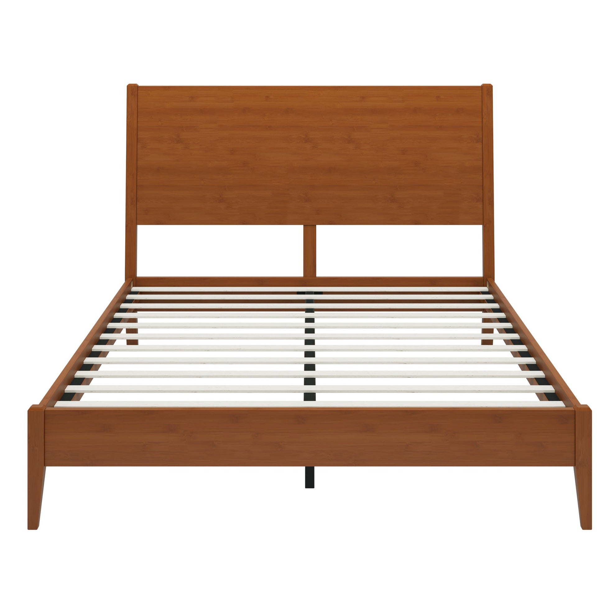 Modern Sled Platform Bed Frame With Slats