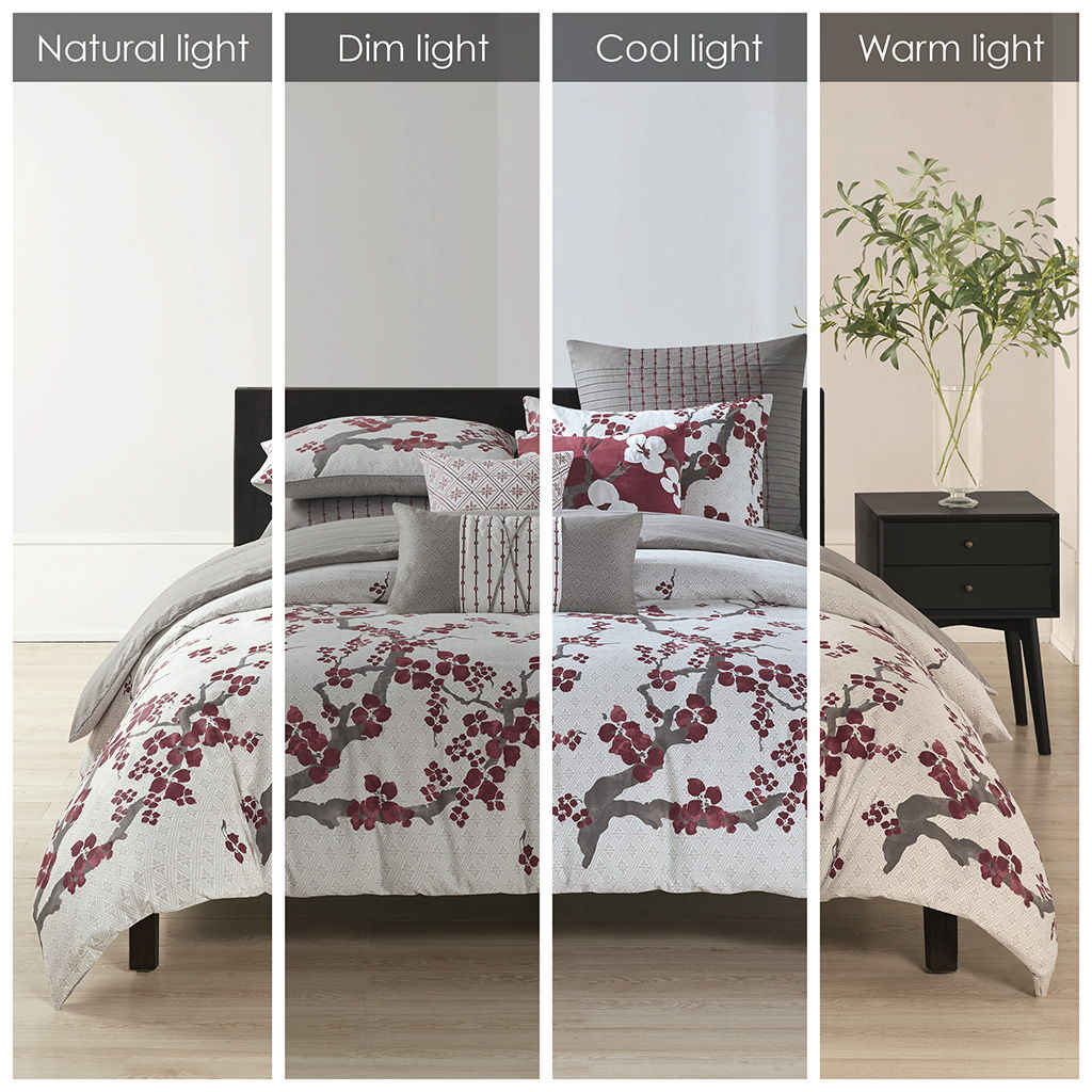Cherry Blossom - Queen Duvet Cover Mini Set - Multi