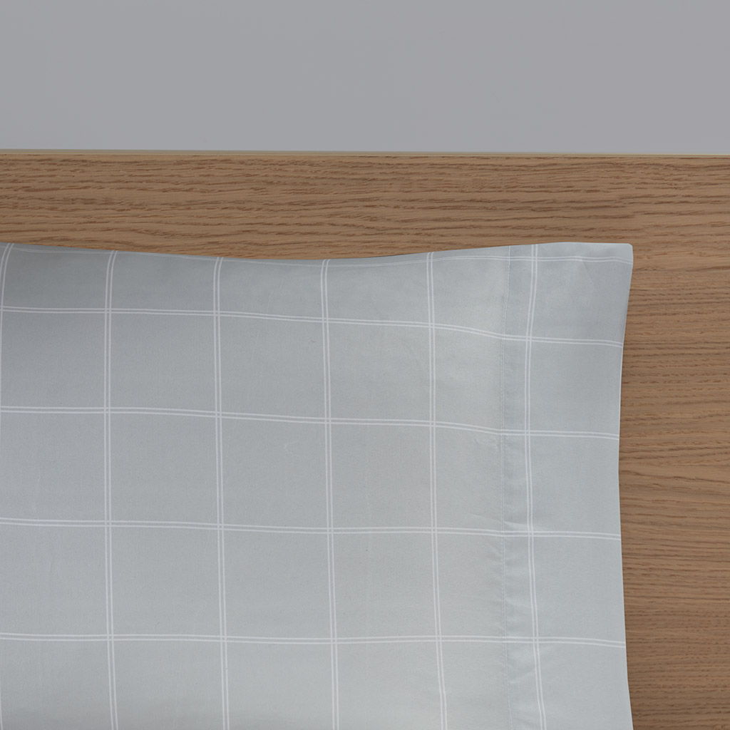 Marsden - Queen Complete Bed Set Including Sheets - Blue / Gray