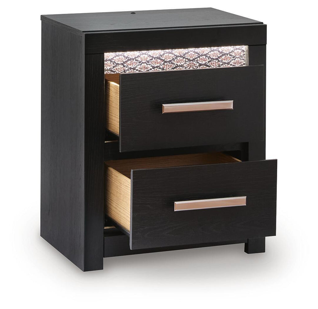 Brizmore - Two Drawer Night Stand - Black