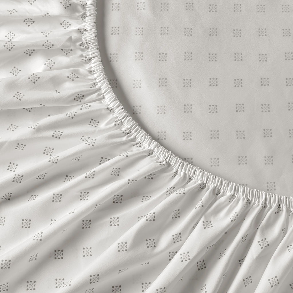 Camden - King/California King Chambray Print Solid Comforter Set - Neutral