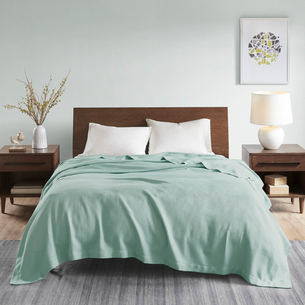 Egyptian Cotton - Twin Blanket - Seafoam