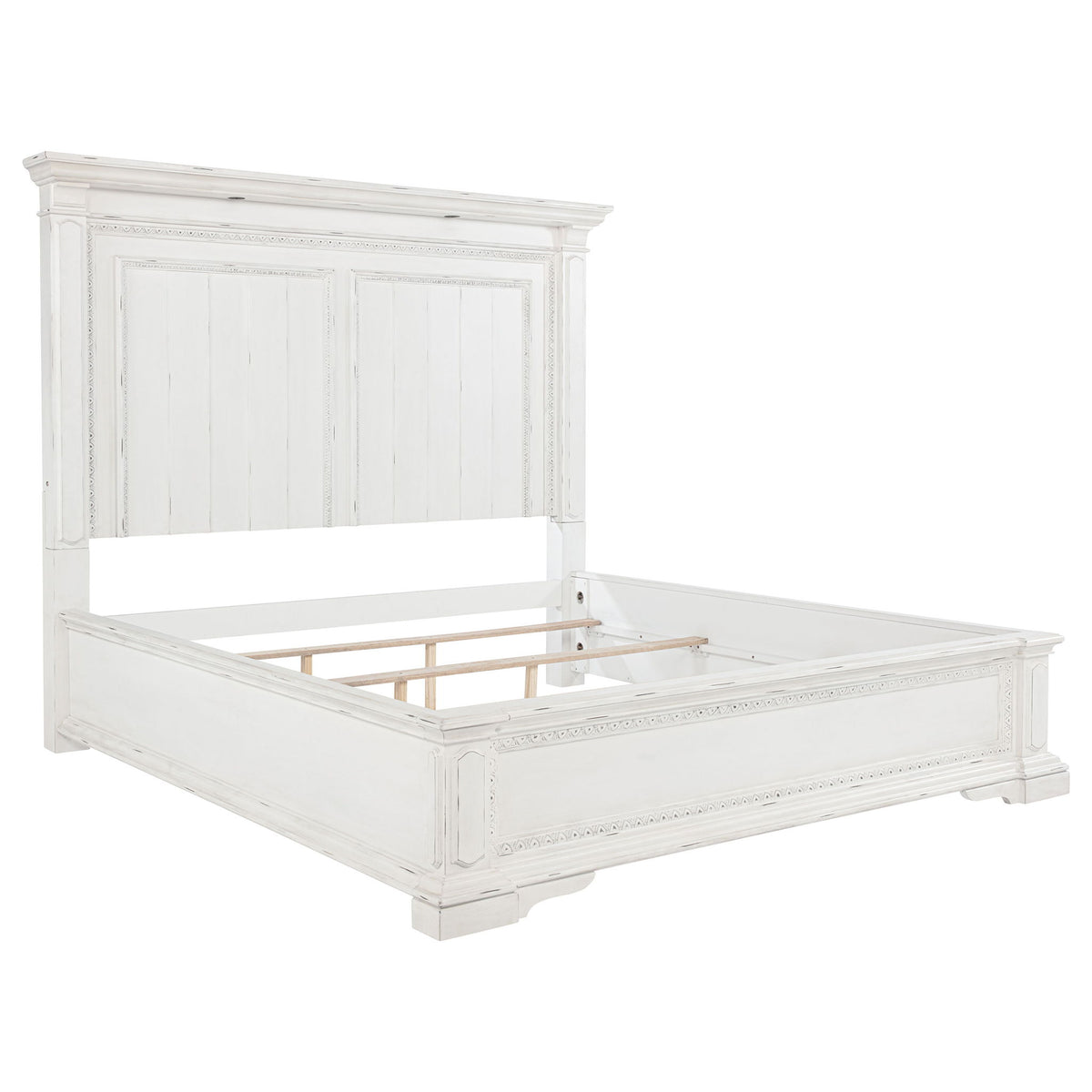 Bedroom Set With LED Lighting And Carved Moldings