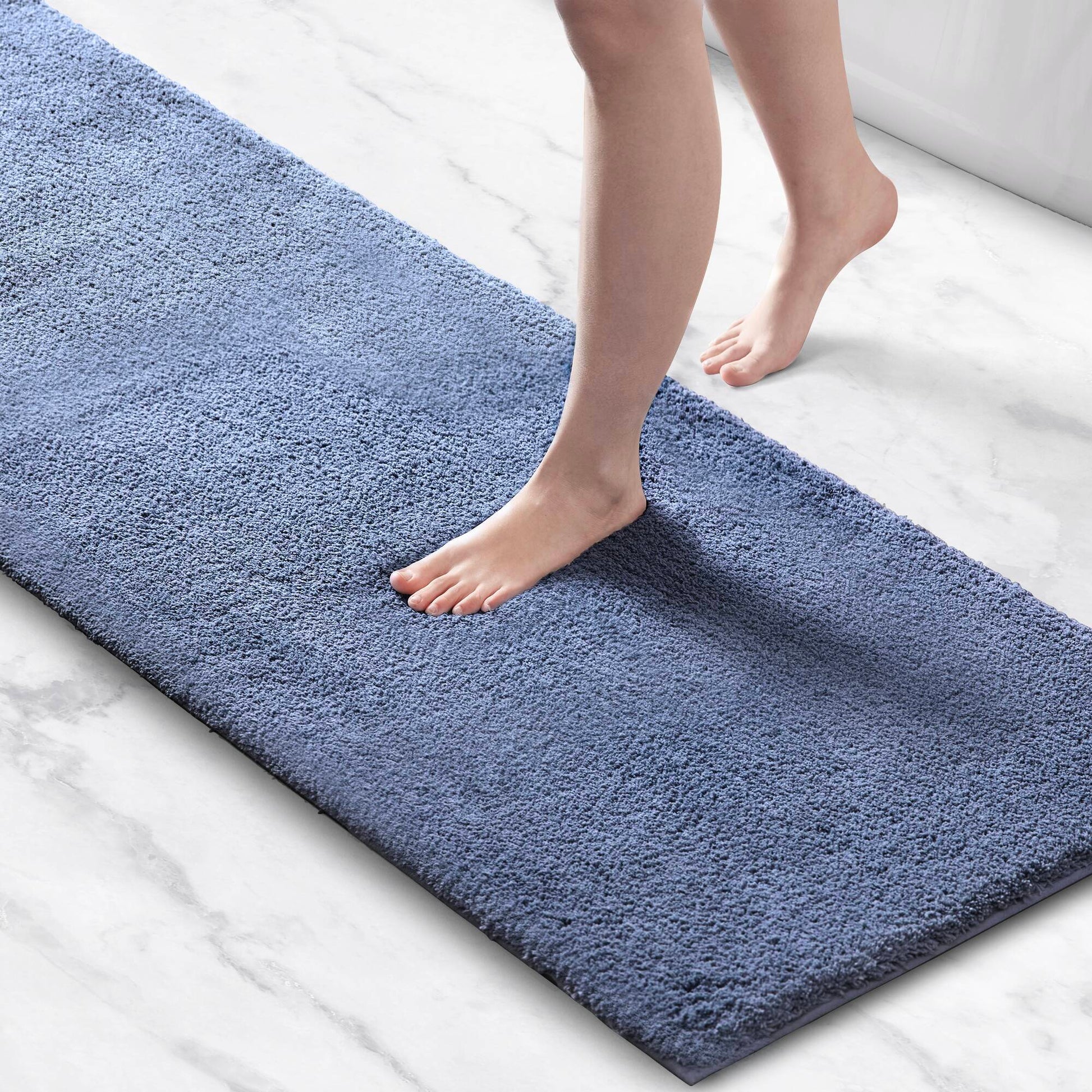 Marshmallow - 20" x 24" Bath Rug - Navy