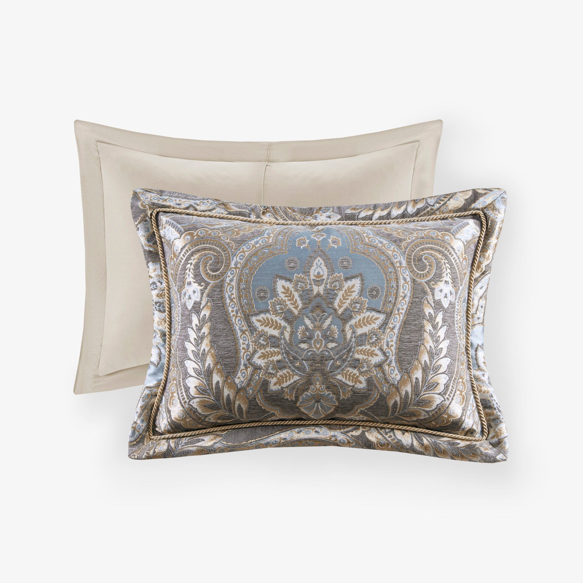 Julius - 4 Piece King Comforter Set - Taupe