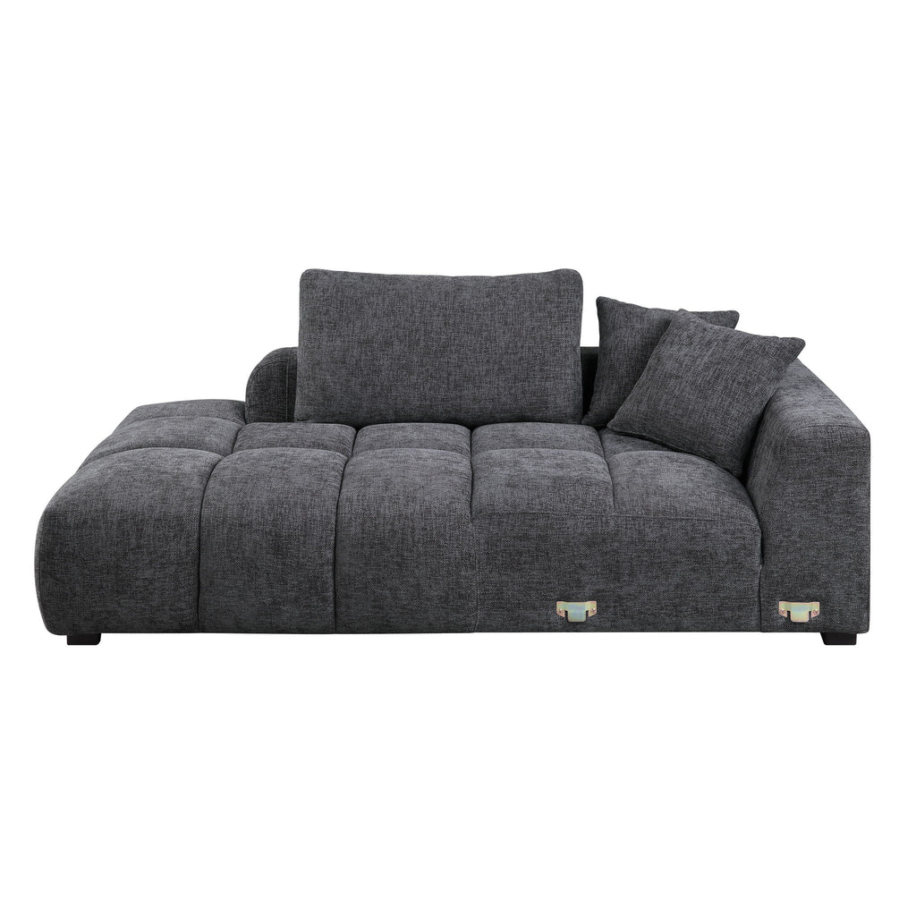 Chosen - Sectional Sofa With Toss Pillows And Chaise