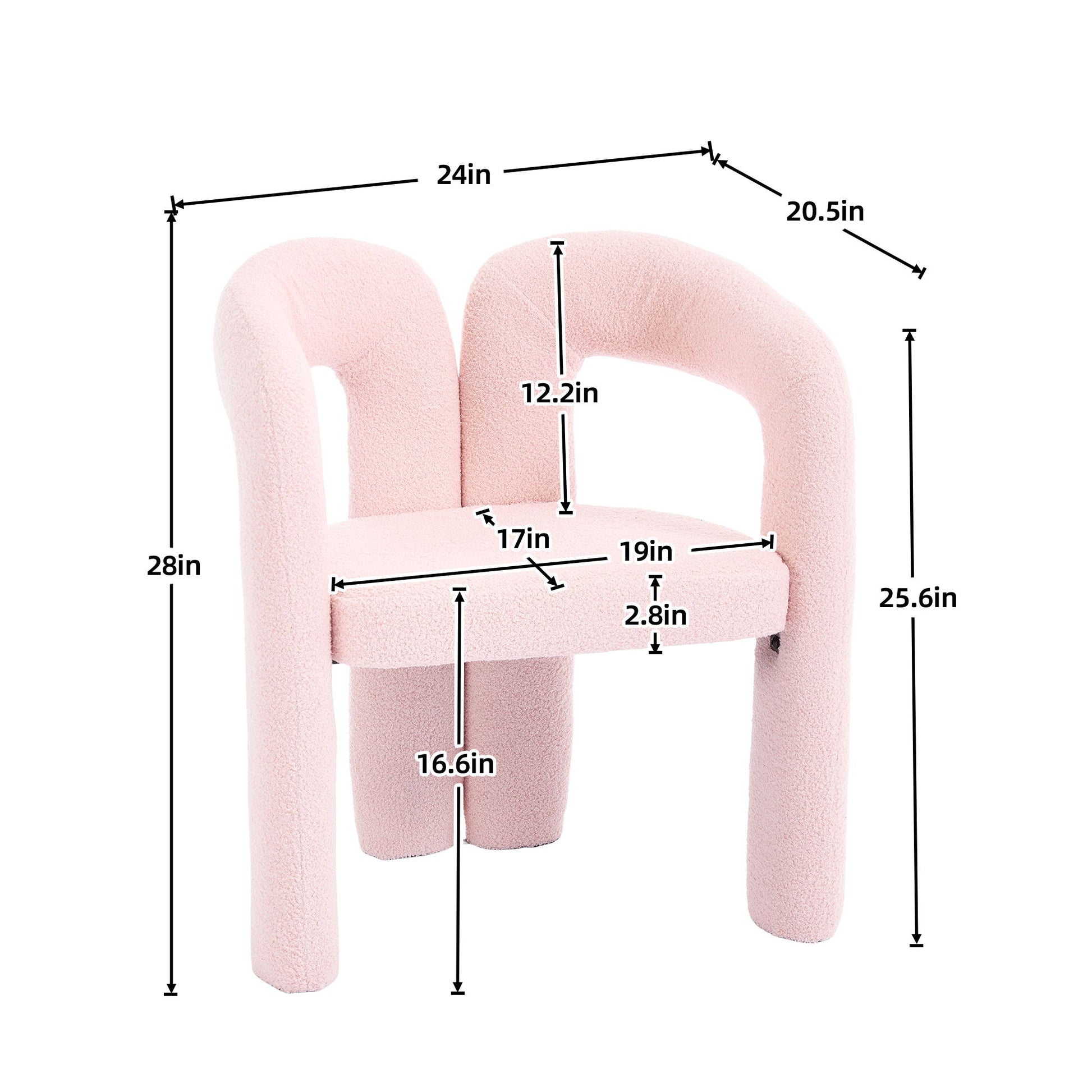 Coolmore Contemporary Designed Accent / Dining Chair With Armrests